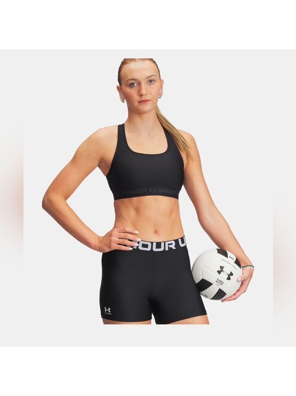 Under Armour Women's Crossback Black Sports Bra